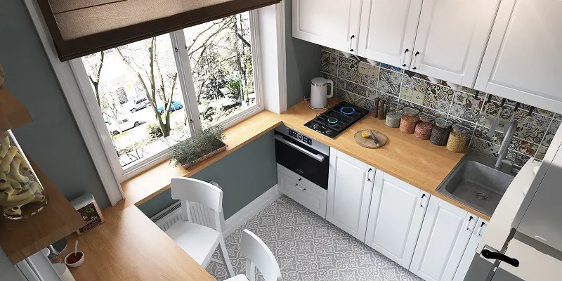 Современный дизайн маленькой кухни: новые тренды 2025 года