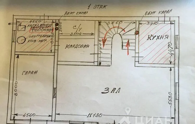 Дом, 230 кв.м на участке 8 сот