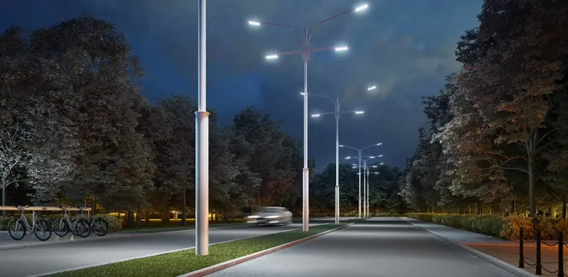 Виды фонарных уличных столбов: размеры, высота, диаметр