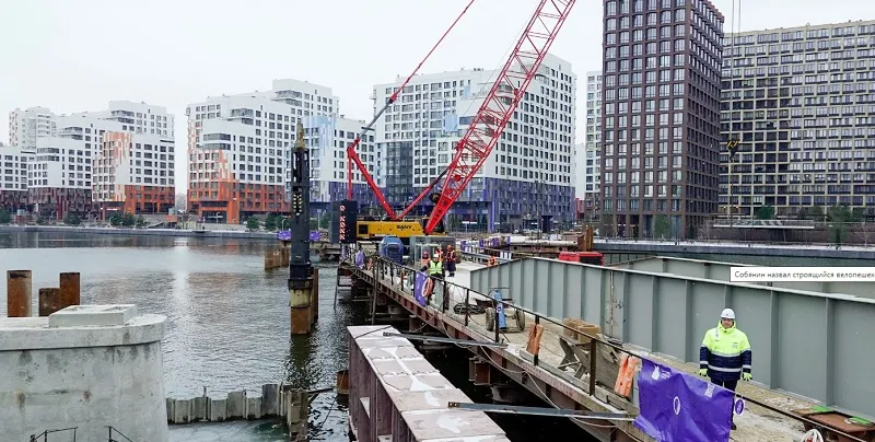 Велопешеходный мост через Москву-реку станет украшением Нагатинского Затона