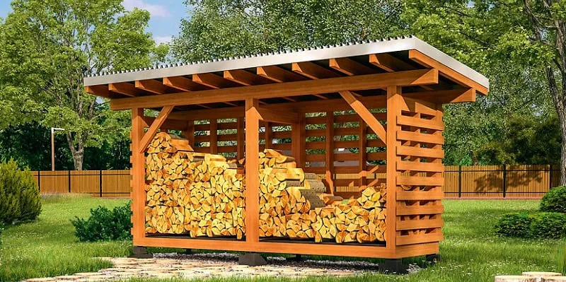 Как построить дровяник для дома, дачи или бани