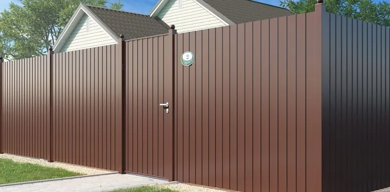 Забор из профнастила (профлиста): Какой профлист выбрать, виды и решения