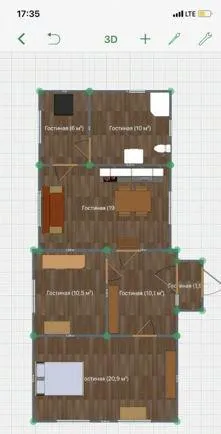 Дом, 75 кв.м на участке 6 сот