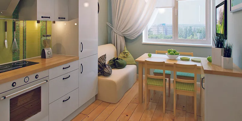 Дизайн кухни 7 кв метров: полезные советы по обустройству