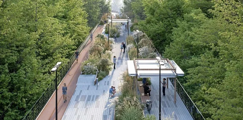 Парк на высоте: в Москве создадут уникальный маршрут на месте монорельса