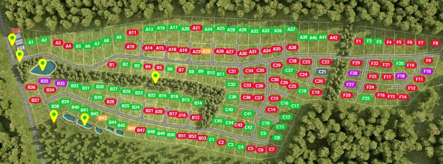 Green River схема участков