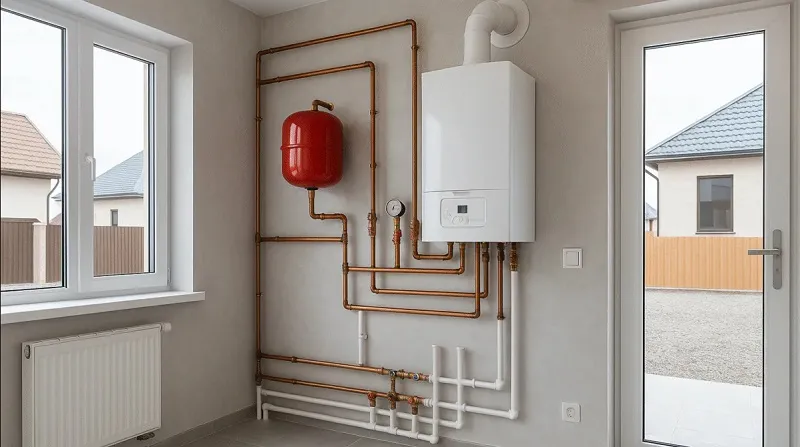 Котельная в частном доме на кухне