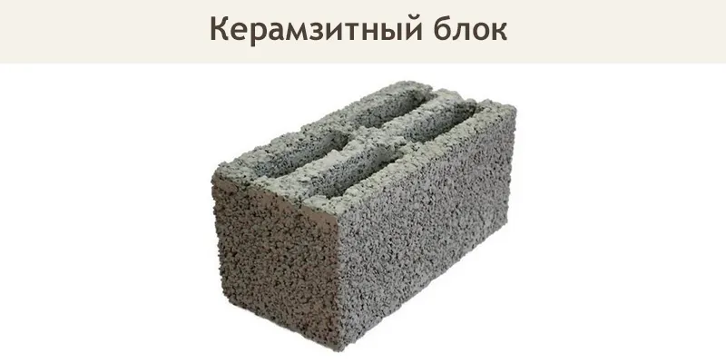 Керамзитный блок