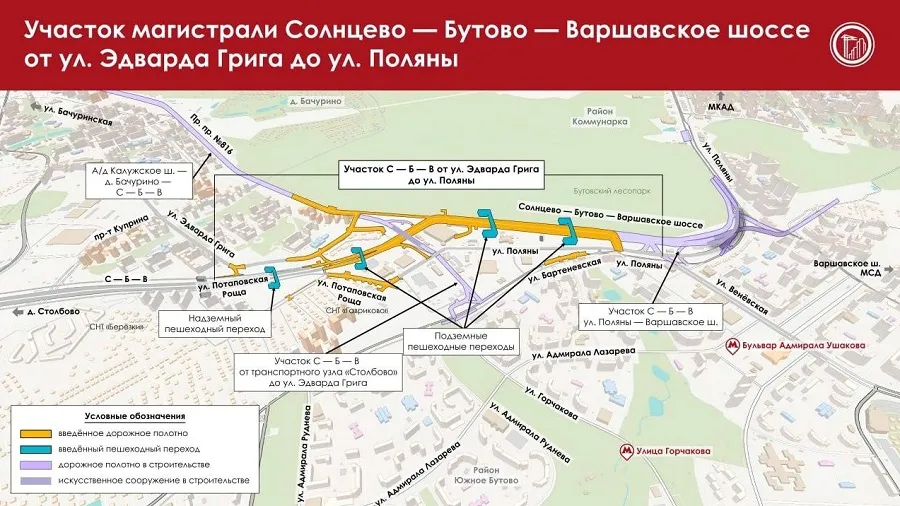 Новая трасса Солнцево Бутово Варшавское шоссе