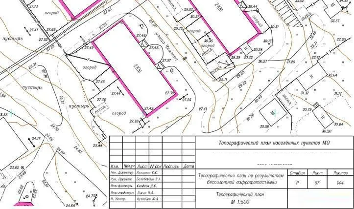Топографический план земельного участка Топографический план земельного участка
