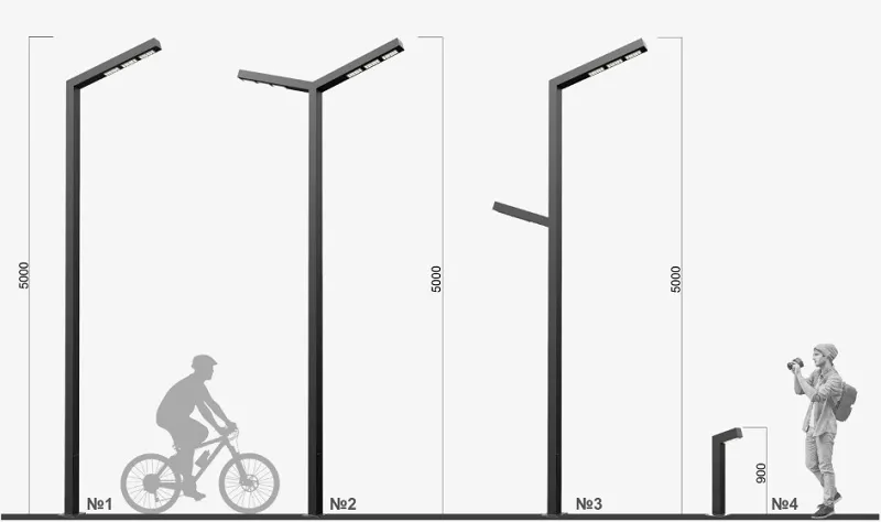 г образные столбы освещения