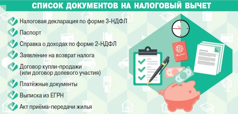 Список документов для налогового вычета