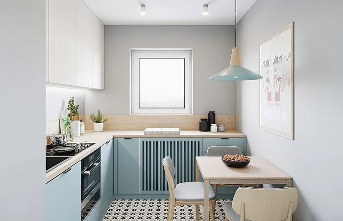 Современный дизайн маленькой кухни
