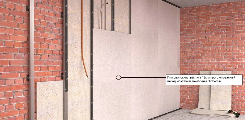 Монтаж гипсоволокнистых листов