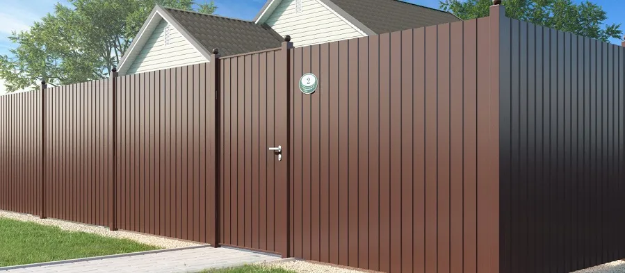 Забор из профнастила