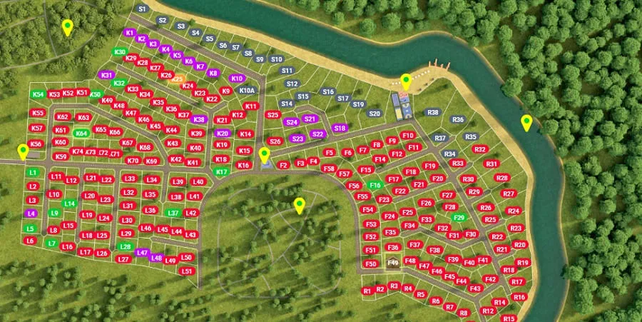 Panorama River схема участков