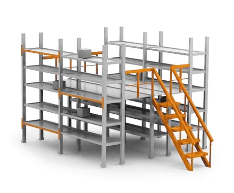 Легкий полочный мезонин