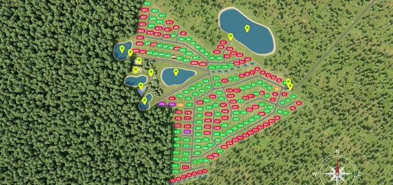 Green Forest Club схема участков