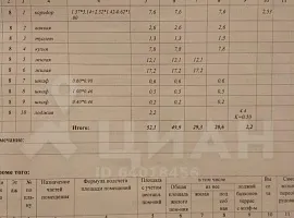 2-комн. квартира, 52/30/8