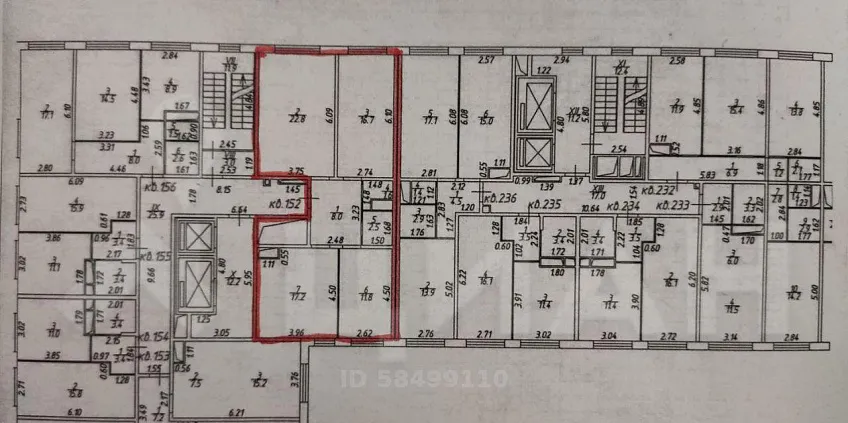 3-комн. квартира, 80.6/54/18