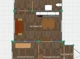 Дом, 75 кв.м на участке 6 сот