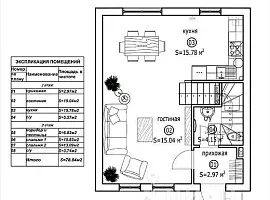 Дом, 78 кв.м на участке 2 сот