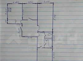 3-комн. квартира, 64/37/10