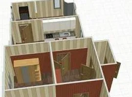 Дом, 75 кв.м на участке 6 сот